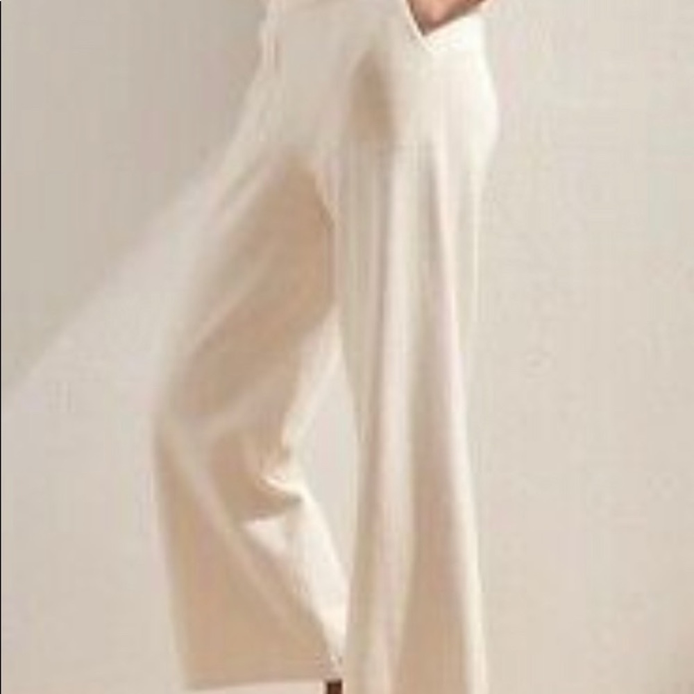 Cream sweater pants